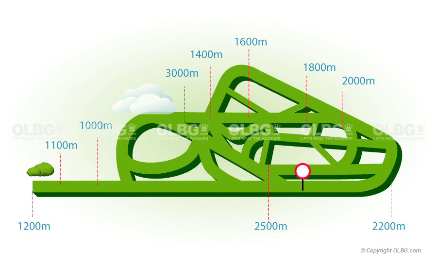 Fontainebleu Flat Racecourse Map