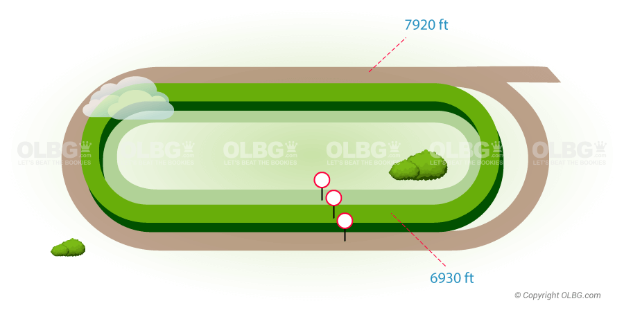 Belmont Park Flat Racecourse Map