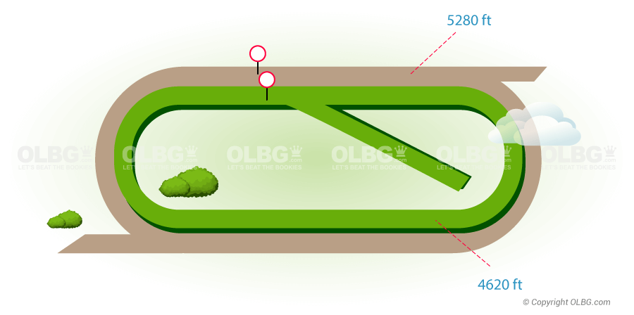 Tampa Bay Downs Flat Racecourse Map