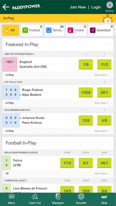 Paddy Power mobile app