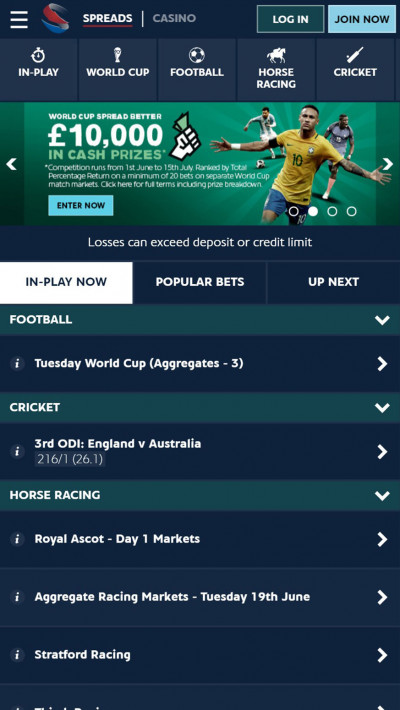 Sporting Index mobile app