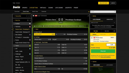 BWin desktop