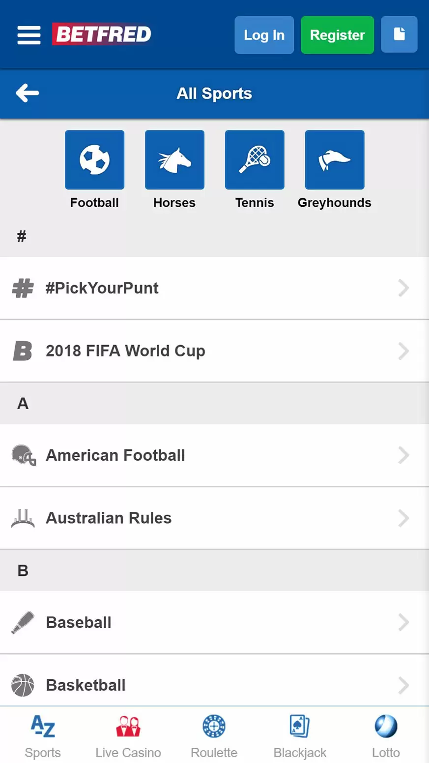 mobile app