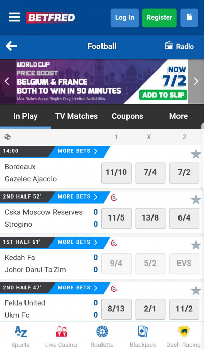 Betfred android app