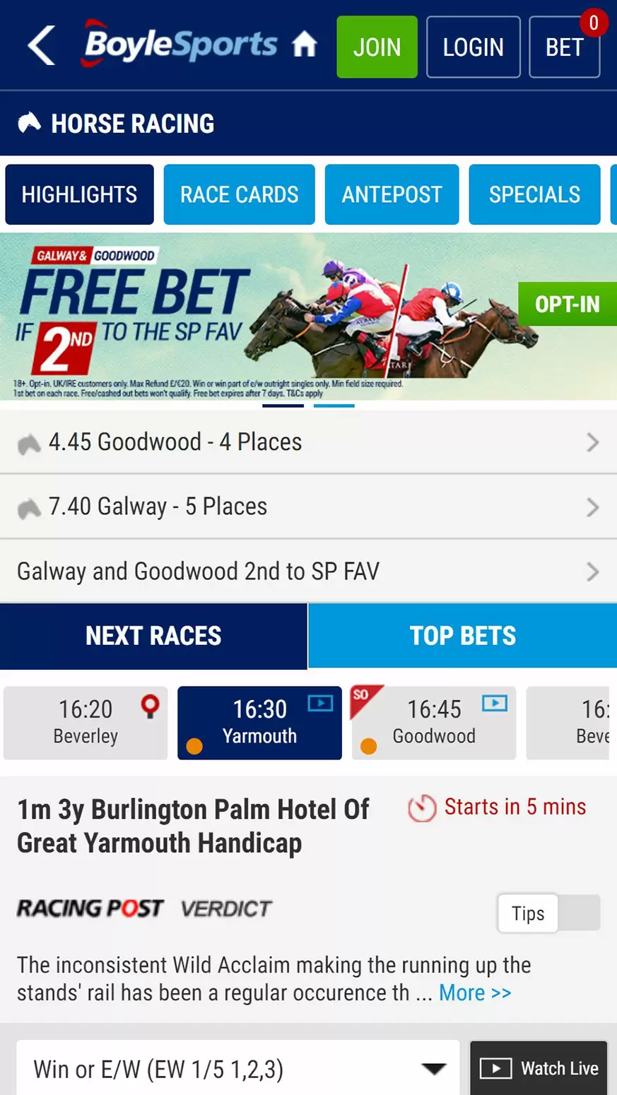 mobile app