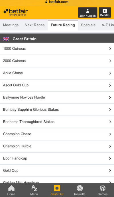 Betfair ios app