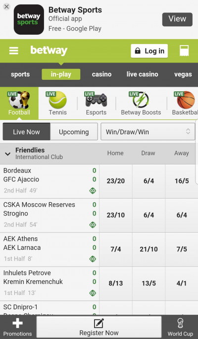 Betway android app