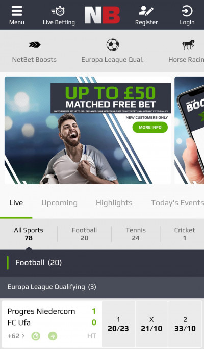 NetBet android app