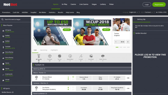 NetBet desktop