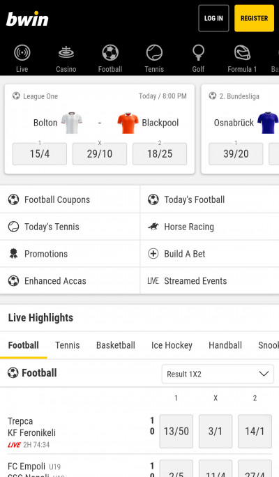 BWin android app