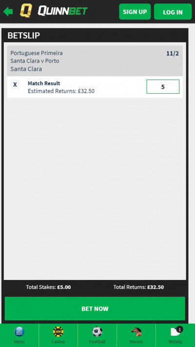 QuinnBet mobile app