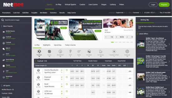 NetBet desktop