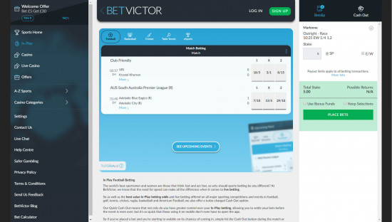 BetVictor desktop screenshot-2