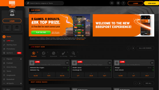 888Sport desktop screenshot-2