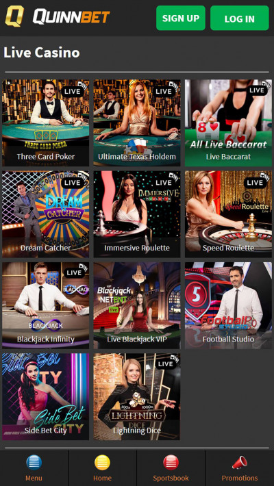 Quinnbet Casino mobile app