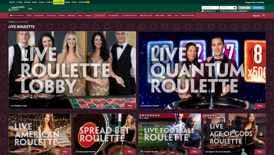 Paddy Power Casino desktop