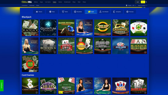 William Hill Casino desktop