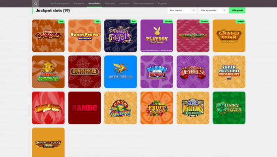 10bet Casino desktop screenshot-3