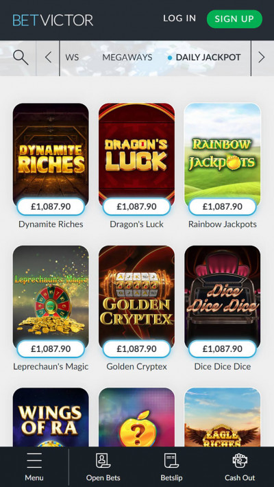 BetVictor Casino mobile app