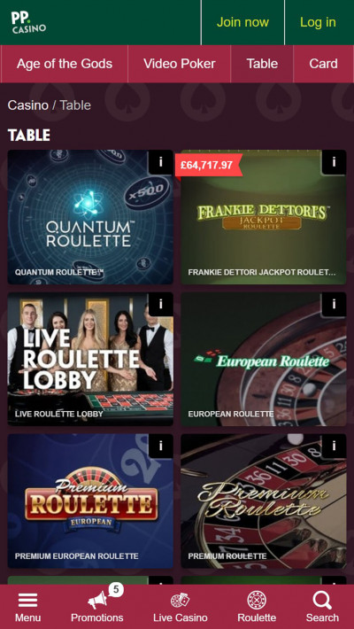 Paddy Power Casino mobile app