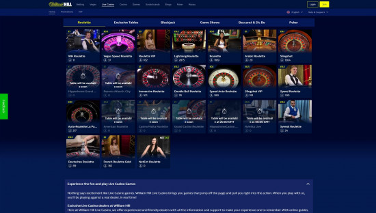 William Hill Casino desktop screenshot-2