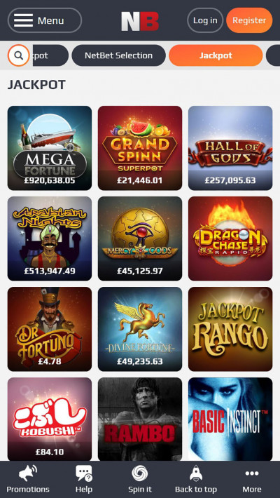 NetBet Casino mobile app