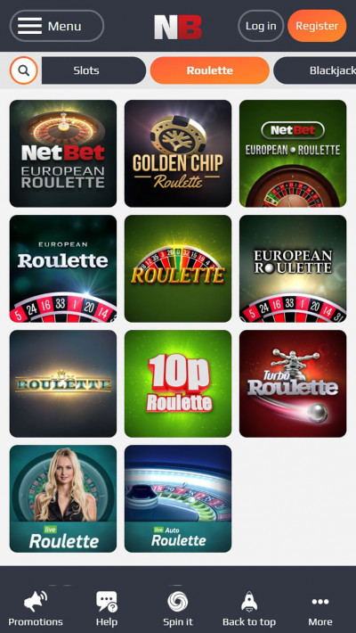 NetBet Casino mobile app