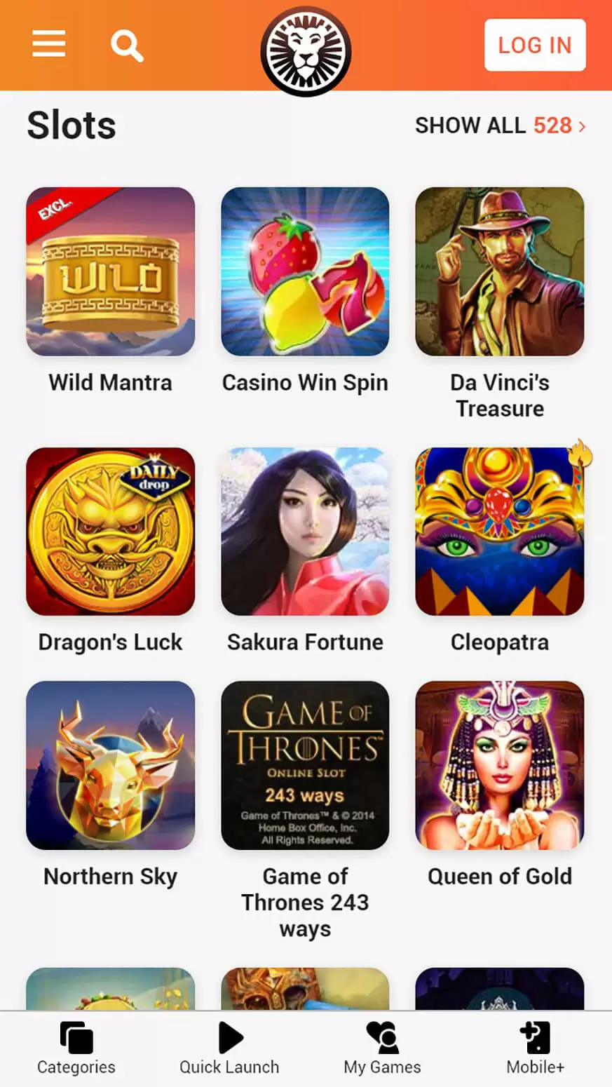 mobile app