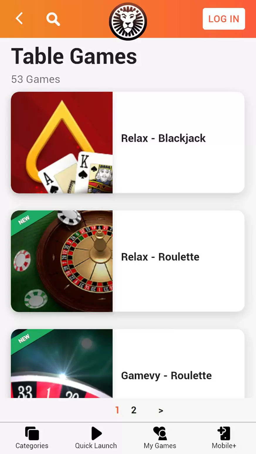 mobile app