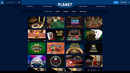 Casino Planet desktop screenshot-5