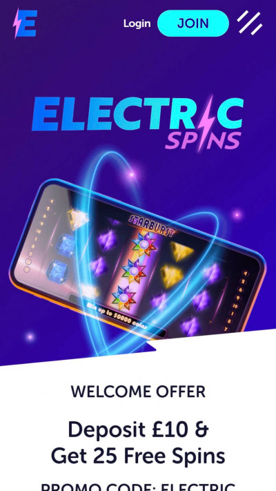 Electric Spins mobile app