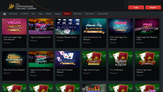 Hippodrome Casino desktop