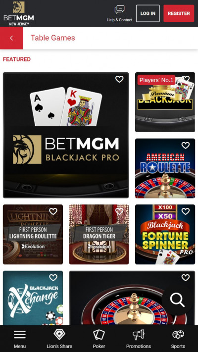 BetMGM mobile app