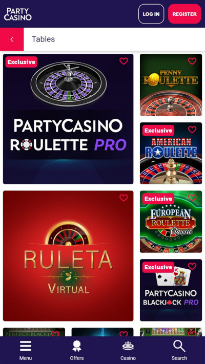 Party Casino mobile app