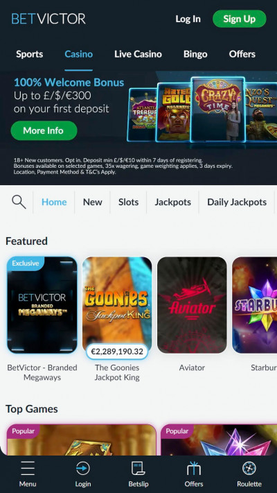 BetVictor Casino mobile app