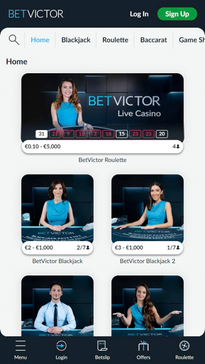 BetVictor Casino mobile app