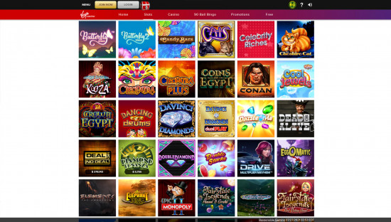 Virgin Casino desktop
