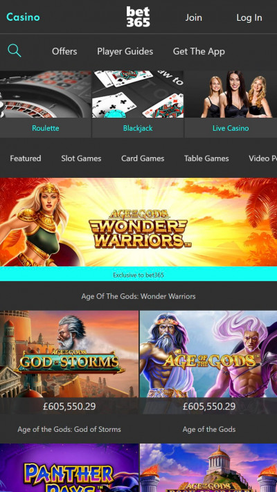 Bet 365 Casino mobile app