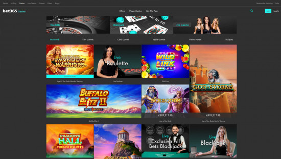 Bet 365 Casino desktop