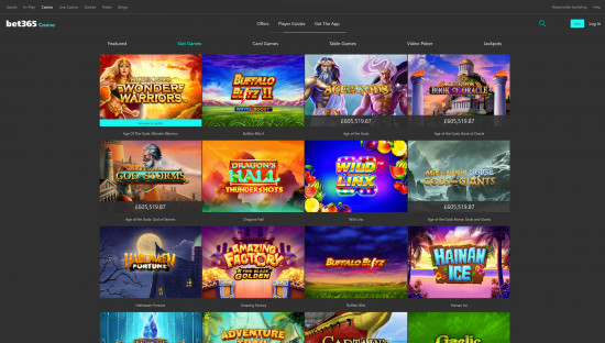 Bet 365 Casino desktop