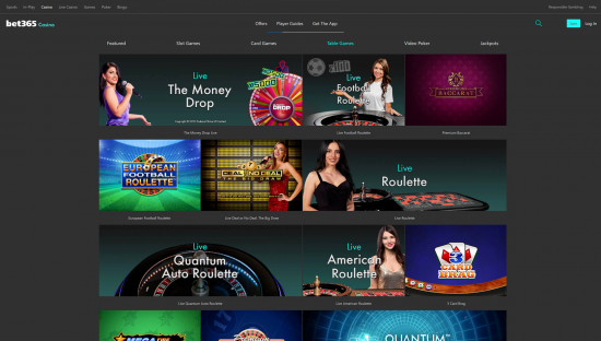 Bet 365 Casino desktop