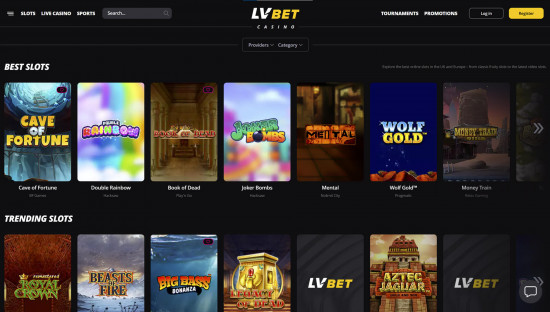 LV Bet Casino desktop screenshot-2