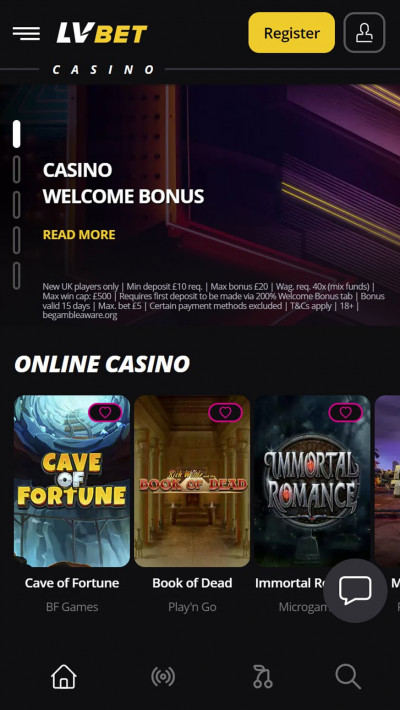 LV Bet Casino mobile app