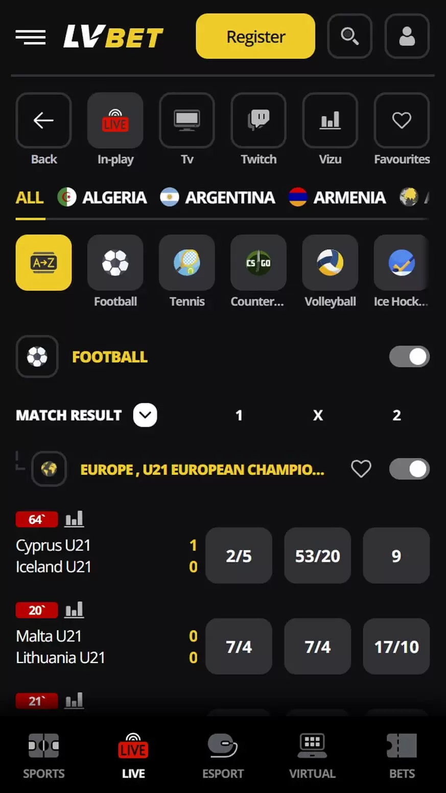 mobile app