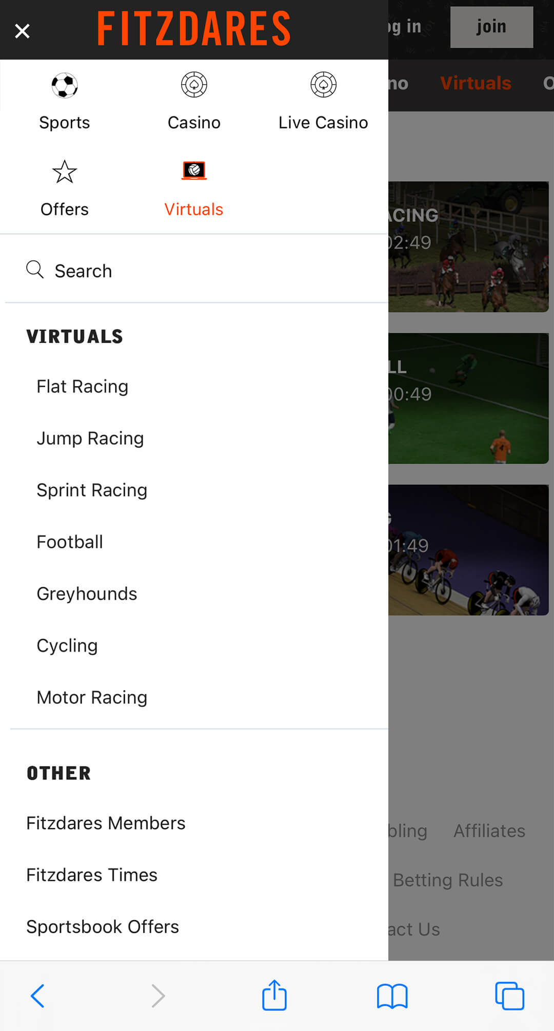 mobile app