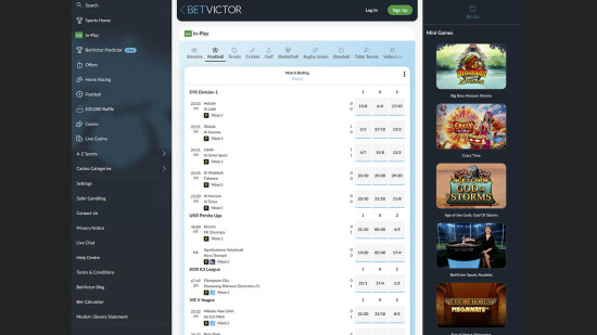 BetVictor desktop