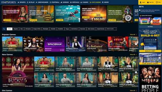 Star Sports Casino desktop