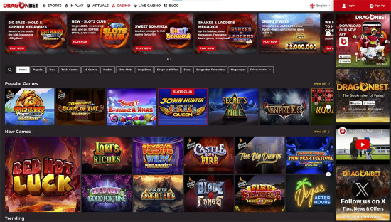 DragonBet Casino desktop
