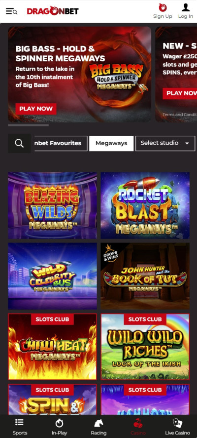 DragonBet Casino mobile app