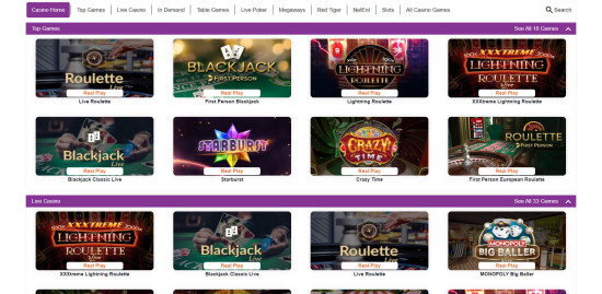 BetDaq Casino desktop